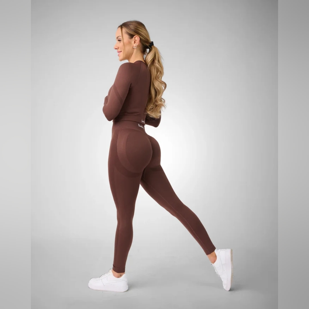 Boom Booty Seamless Contour Leggings Lot 3 Small-Black, Blue, Brown Butt Lifting